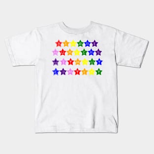 Beware Numbers Without Context Rainbow Stars Kids T-Shirt